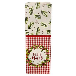 Porta Talheres - Feliz Natal - 8 unidades - Cromus - Rizzo