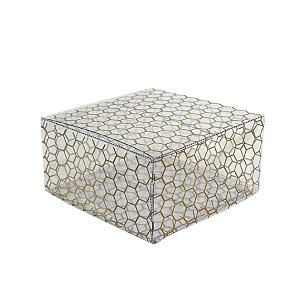 Caixa Favo Transparente de Acetato Para Pão de Mel - 8x8x4cm - 10 unidades - Cromus - Rizzo