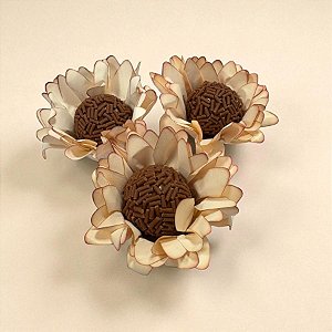 Forminha para Doces Finos - Madri Creme Queimado - 30 unidades - Decora Doces - Rizzo