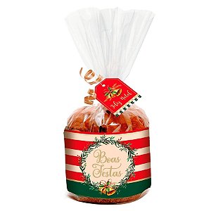Kit Panetone 100g - Boas Festas - 10 unidades - Cromus - Rizzo