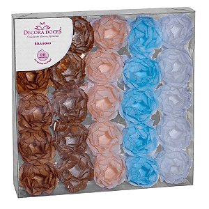 Forminha para Doces Finos - Bela Boho 10 - 25 unidades - Decora Doces
