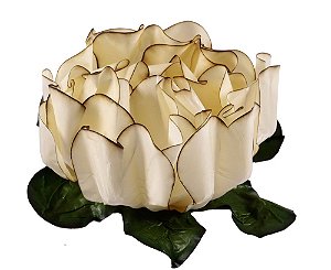 Forminha para Doces Finos - Rosa Maior Marfim Queimado 40 unidades - Decora Doces - Rizzo Festas