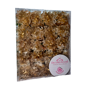 Forminha para Doces Finos - Rosa Maior Dourado 40 unidades - Decora Doces - Rizzo Festas