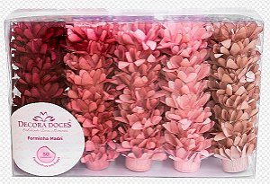 Forminha para Doces Finos - Madri Tons Rosas - 50 unidades - Decora Doces - Rizzo Festas