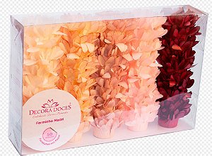 Forminha para Doces Finos - Madri Tons Quentes - Vidas Secas - 50 unidades - Decora Doces - Rizzo Festas