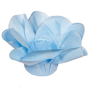 Forminha para Doces Finos - Copo de Leite Azul Claro 30 unidades - Decora Doces