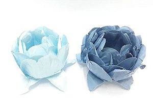 Forminha para Doces Finos - Bela Duo Azul Bebê e Azul Chumbo - 20 unidades - Decora Doces - Rizzo Festas