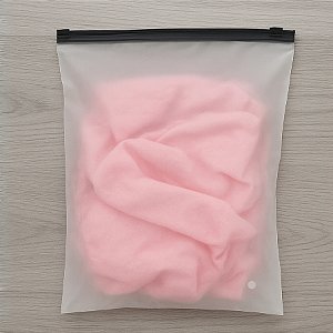 Saco Trilho Zip Preto - Transparente Fosco Com Furo - 30x40cm - 50 unidades - Rizzo