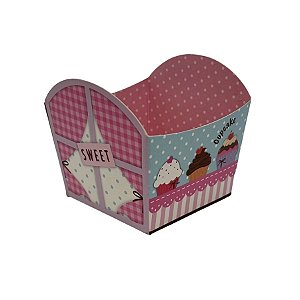 Cestinha Para Doces - Yumm! - 5,5x6x5,5cm - 10 unidades - Cromus - Rizzo