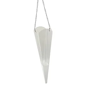 Floreira de Plástico com Corrente - Transparente e Branca - 38x8cm - 10 unidades - Rizzo