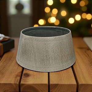 Saia Rígida Desmontavel Para Árvore De Natal - Prata - 30cm - 1 unidade - Cromus - Rizzo