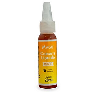 Corante Líquido Amarelo 20 ml Mago  Confeitaria