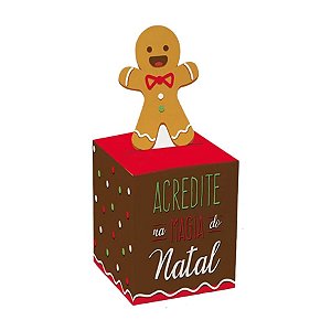 Caixa Panetone Pop Up - Biscoito - G 14x14x16,5cm - 10 unidades - Cromus - Rizzo