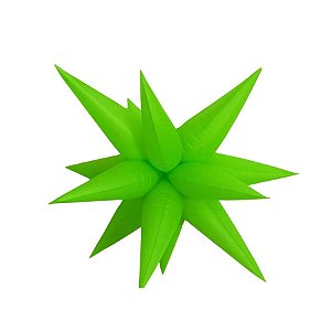 Balão de Festa Metalizado 41" 105cm - Sputnik Verde Neon  - 1 unidade - Partiufesta - Rizzo