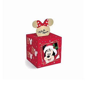 Caixa Pop Up - Natal Mágico Minnie - P 7x7x7cm - 1 unidade - Disney Original - Rizzo