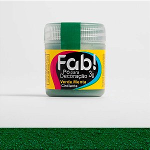 Pó para Decoração Verde Menta 3g Fab