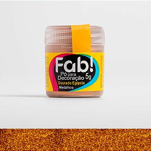 Pó para Decoração Dourado Egípcio Metálico 5g Fab