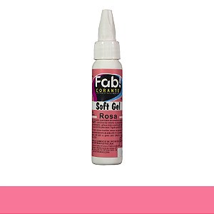 Soft Gel Corante rosa - 25g - 1 unidades - Fab - Rizzo