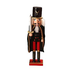 Soldado Quebra Nozes com Capa - Madeira - 38 cm - Modelo C - 1 unidade - Rizzo