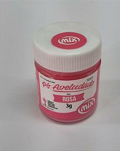 Corante em Pó Alimentício Aveludado Fosco 3g - Rosa - 1 unidade - Mix - Rizzo