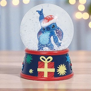 Globo Decorativo de Natal - Stitch - 14x10cm - 1 unidade - Disney Original - Rizzo