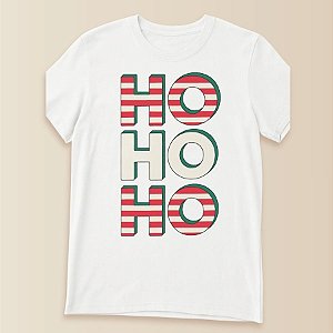Camiseta Branca Estampada - HoHoHo - Infantil - 1 unidade - Rizzo