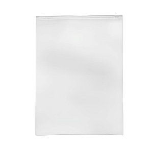 Saco Trilho Zip Transparente Fosco Premium - 25x35cm - 50 unidades - Rizzo