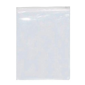 Saco Trilho Zip Transparente - 30x35cm - 50 unidades - Rizzo