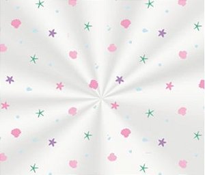 Saco Transparente Decorado - 10x14cm - Sereia - 100 unidades - Cromus - Rizzo Embalagens