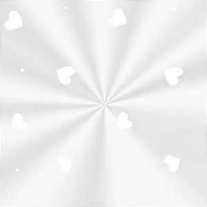 Saco Transparente Decorado - 10x14cm - Love Branco - 100 unidades - Cromus - Rizzo Embalagens