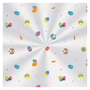 Saco Transparente Decorado - 11x19,5cm - Páscoa Cores - 100 unidades - Cromus - Rizzo Embalagens