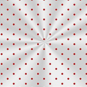Saco Transparente Decorado - 20x29cm - Poá Vermelho - 100 unidades - Cromus - Rizzo Embalagens