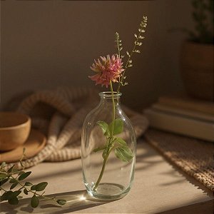 Mini Vaso Orgânico De Vidro - 15x7x5,5cm - 1 unidade - Rizzo