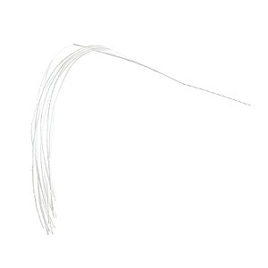 Galho Decorativo de Natal - Branco Com Glitter - 124x25x1,5cm - 1 unidade - Cromus - Rizzo