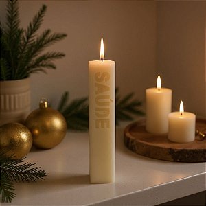 Vela Aromática Intenções - Saúde - Retangular - 15,5cm - 1 unidade - Rizzo
