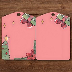 Tag Decorativa de Natal - Então É Natal - 7x5cm - 10 unidades - Rizzo