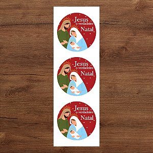 Etiqueta Adesiva - O Verdadeiro Natal - 60 unidades - Rizzo