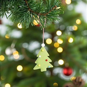 Enfeite Para Pendurar de Natal - Arvore Verde - 13x10x2cm - 1 unidade - Cromus - Rizzo