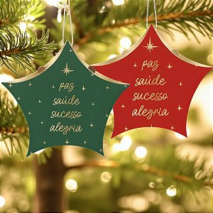 Caixa Para Lembrancinha - Estrela Desejos Compose - 15x14,5x3cm - 10 unidades - Cromus - Rizzo