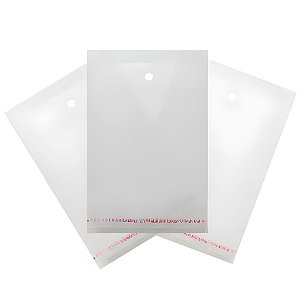 Saco Adesivado com Furo - 7x17cm - 100 unidades - Rizzo