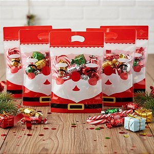 Saco Plástico Zip Lock Hermético - Papai Noel - 22,5x15,5cm - 10 unidades - Artlille  - Rizzo