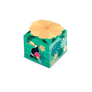Caixa Para Lembrancinha - Festa Tropical Tucano - 5x5cm - 8 unidades - Rizzo
