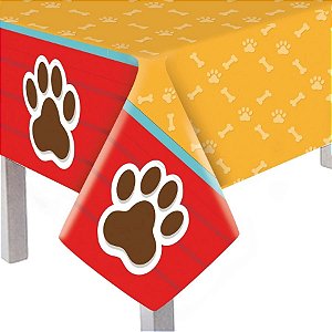 Toalha De Mesa Convidados - Cachorrinhos - 1,18x,1,8m - 1 unidade - Cromus - Rizzo