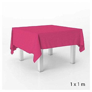 Toalha de Mesa em TNT - 1,0x1,0m - Pink  - 5 unidades - Rizzo