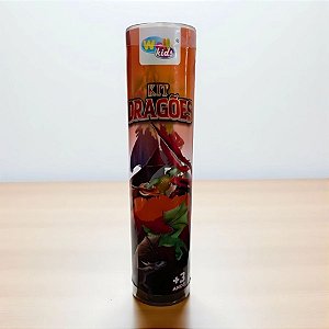 Brinquedo Kit Dragões - 5cm - 8 unidades - Rizzo