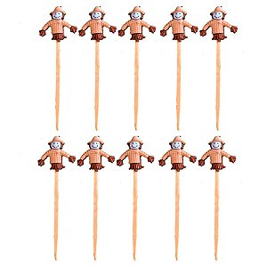 Pick Decorativo de Festa Junina - Espantalho - 9,5cm - 10 unidades - Rizzo