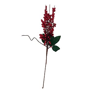 Pick Decorativo de Natal - Vermelho - 42cm - 1 unidade - Cromus - Rizzo