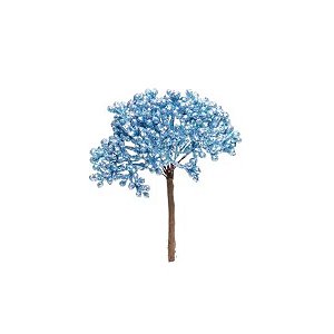 Pick Decorativo de Natal - Frutas Glitter - Azul - 12cm - 1 unidade - Cromus - Rizzo