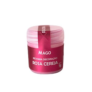 Pó para Decoração Rosa Cereja - 5g - 1 unidade - Mago - Rizzo