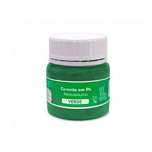Corante em pó Hidrossolúvel - Verde - 5g - Mago